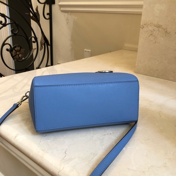 NWT Michael Kors md Ciara handbag&wristlet Blue - Picture 8 of 8